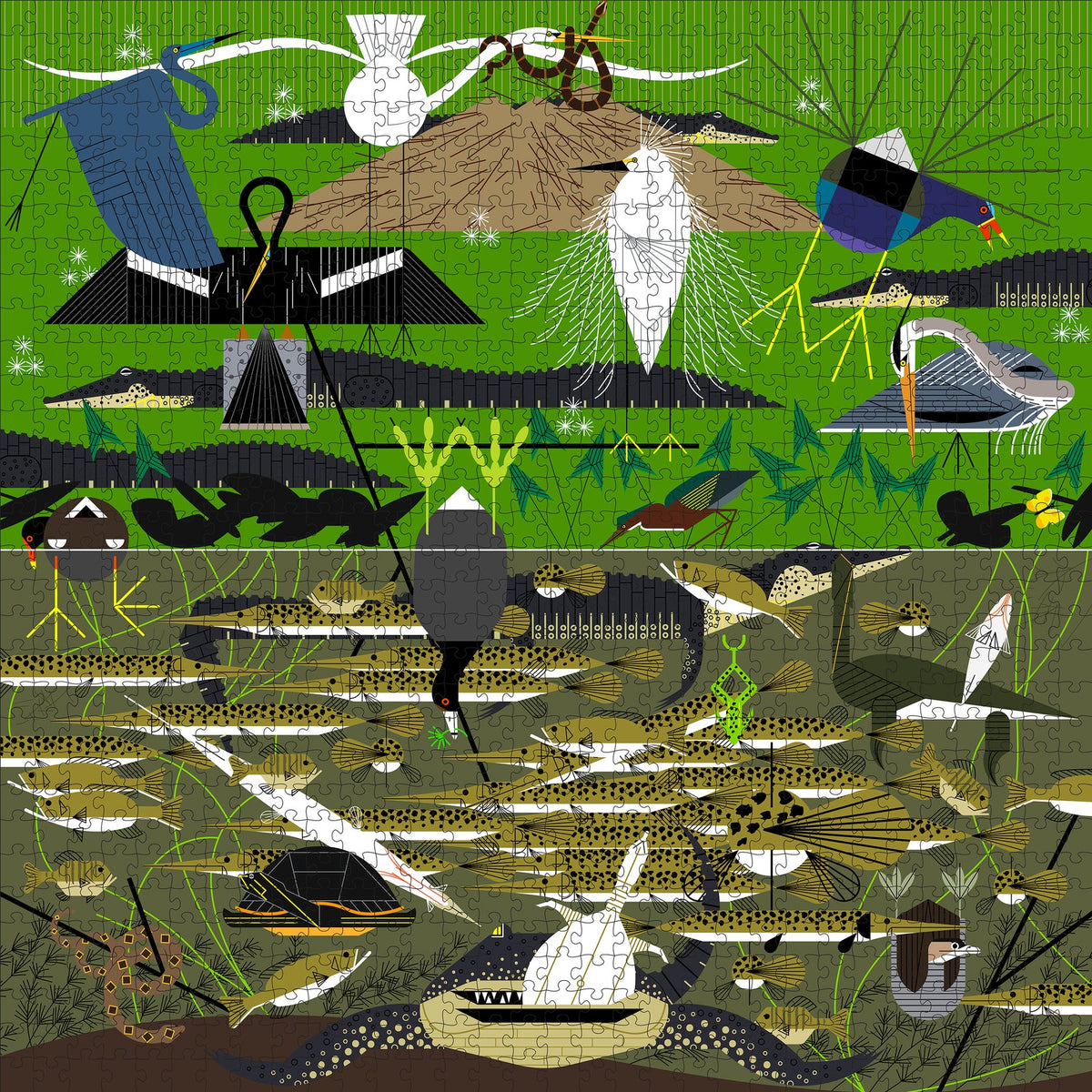 Charley Harper: The Everglades 1000-Piece Puzzle