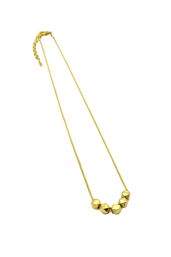 Glow Lite Brass Necklace