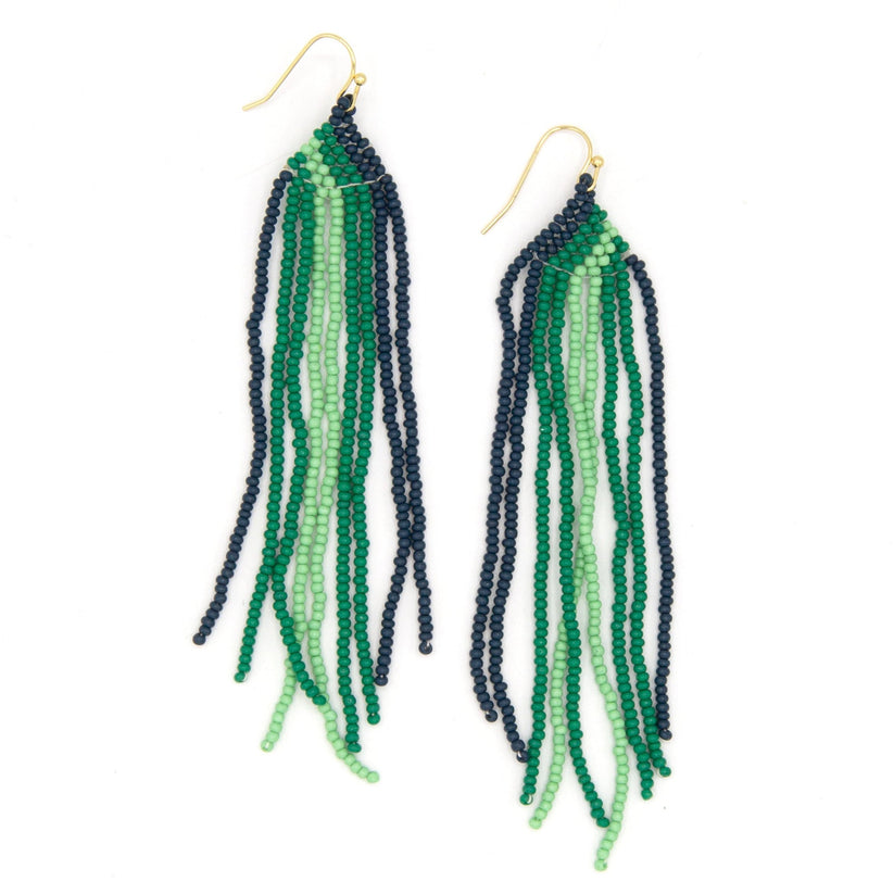 Beaded Fringe Earrings