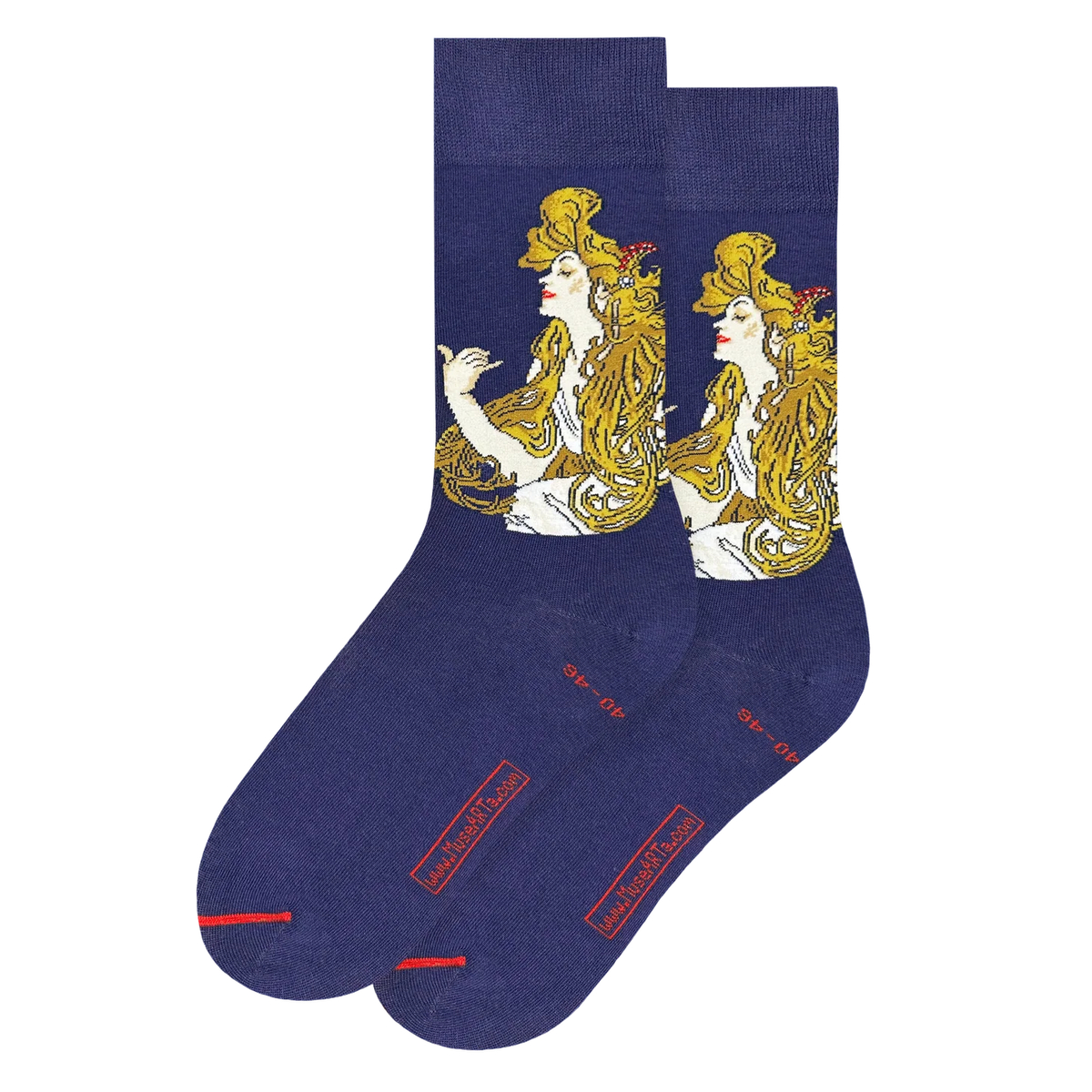 Art Nouveau Poster Socks