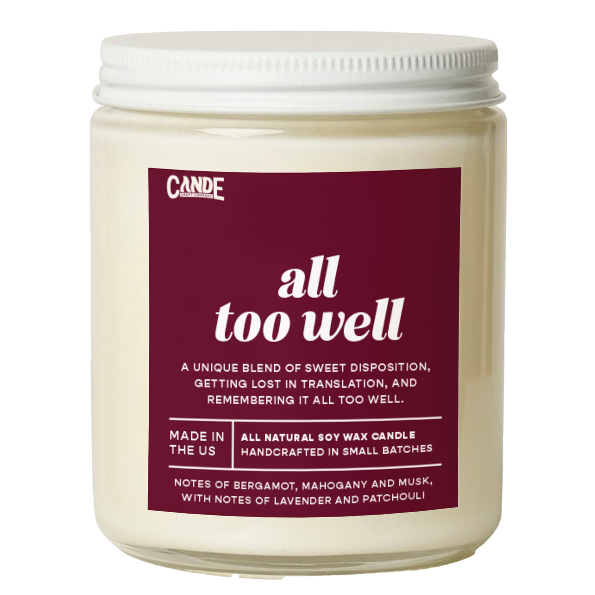 All Too Well Scented Candle