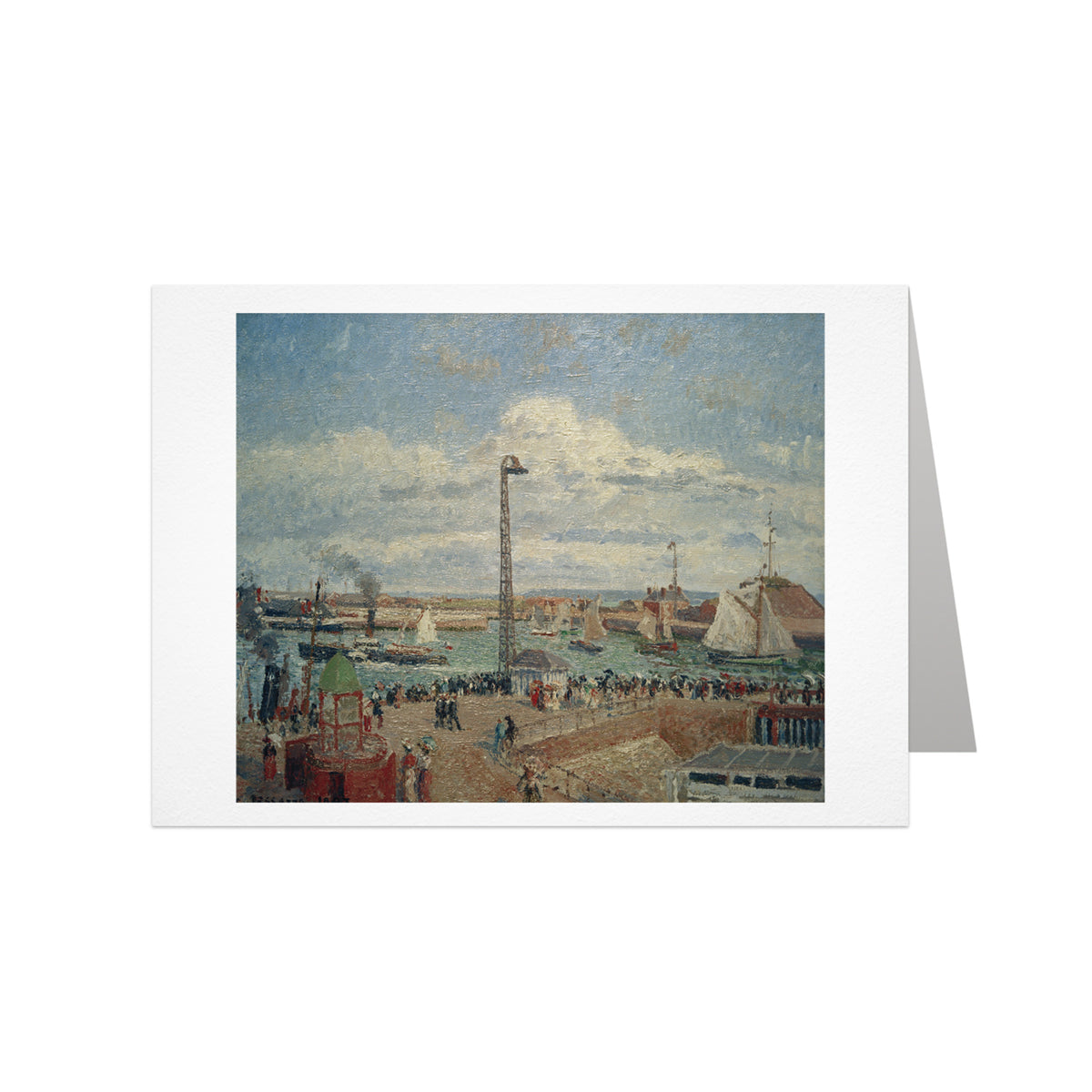 Camille Pissarro: The Anse des Pilotes and the East Breakwater Notecard