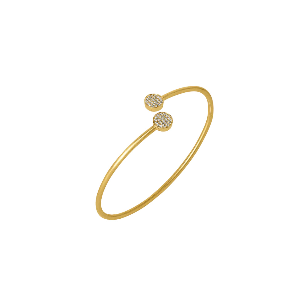 Mirabeaux Pave Twist Bangle