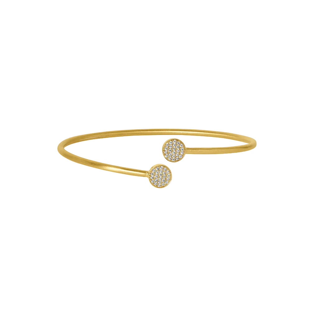 Mirabeaux Pave Twist Bangle