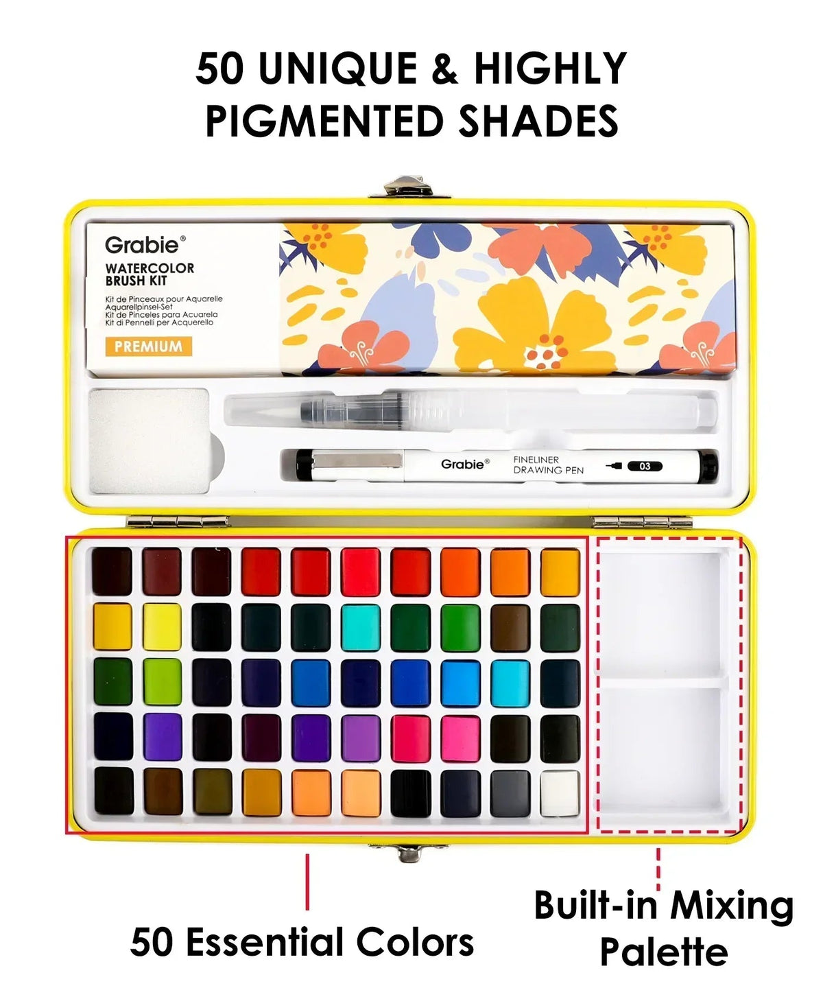 All-In-One Watercolor Set of 50