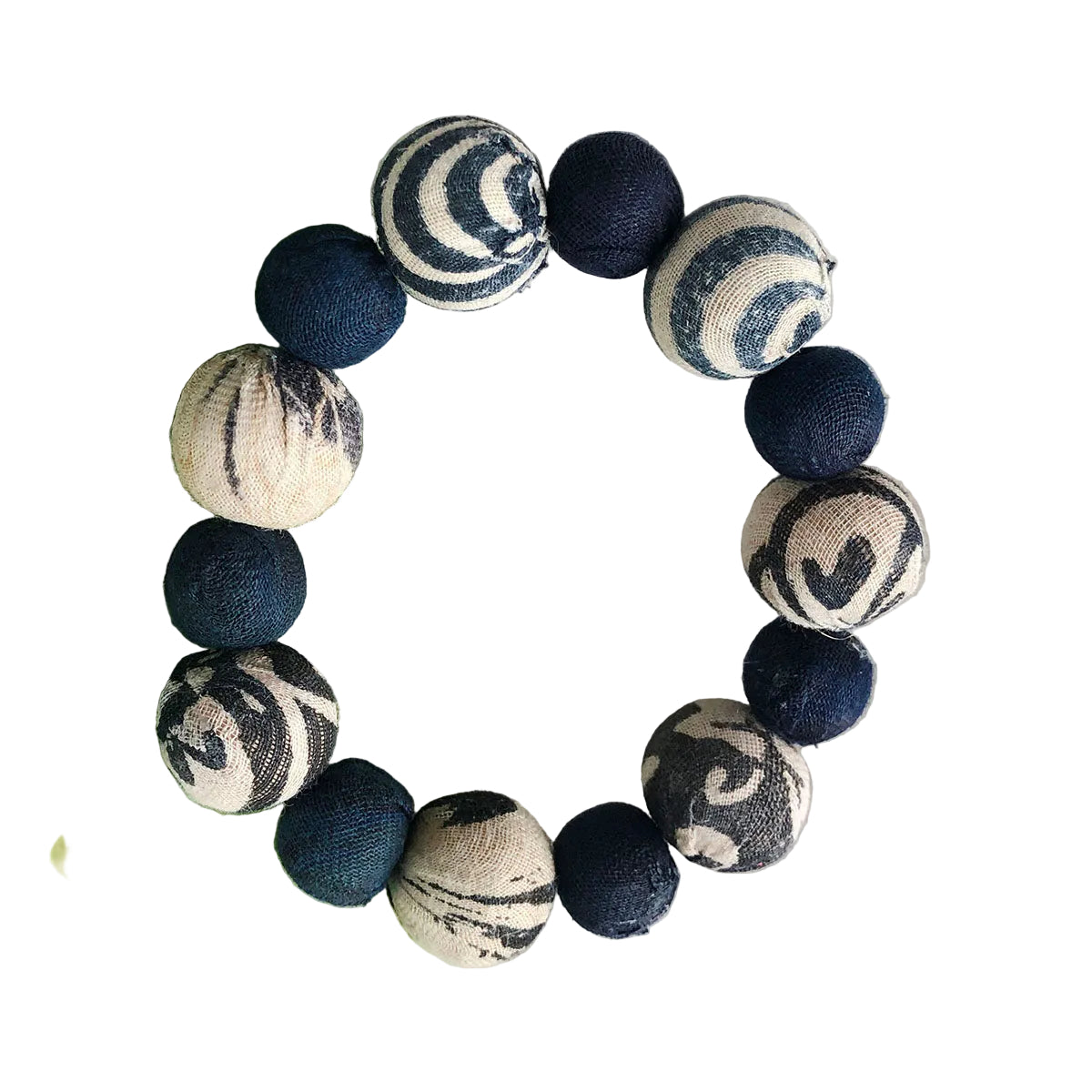 Kantha Indigo Bauble Bracelet