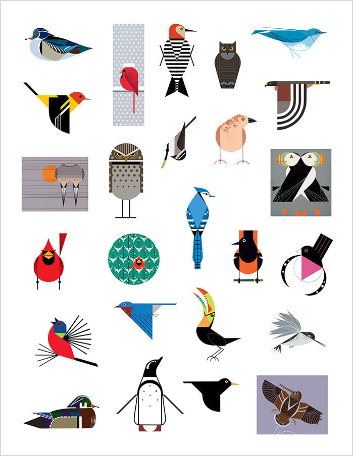 Charley Harper&#39;s Birds Sticker Book