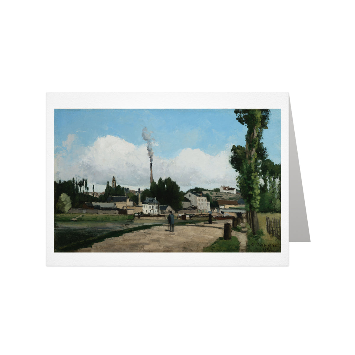 Camille Pissarro: Banks of the Oise at Pontoise Notecard