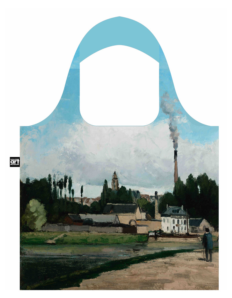 Banks of the Oise at Pontoise Pissarro Eco Shopper Tote
