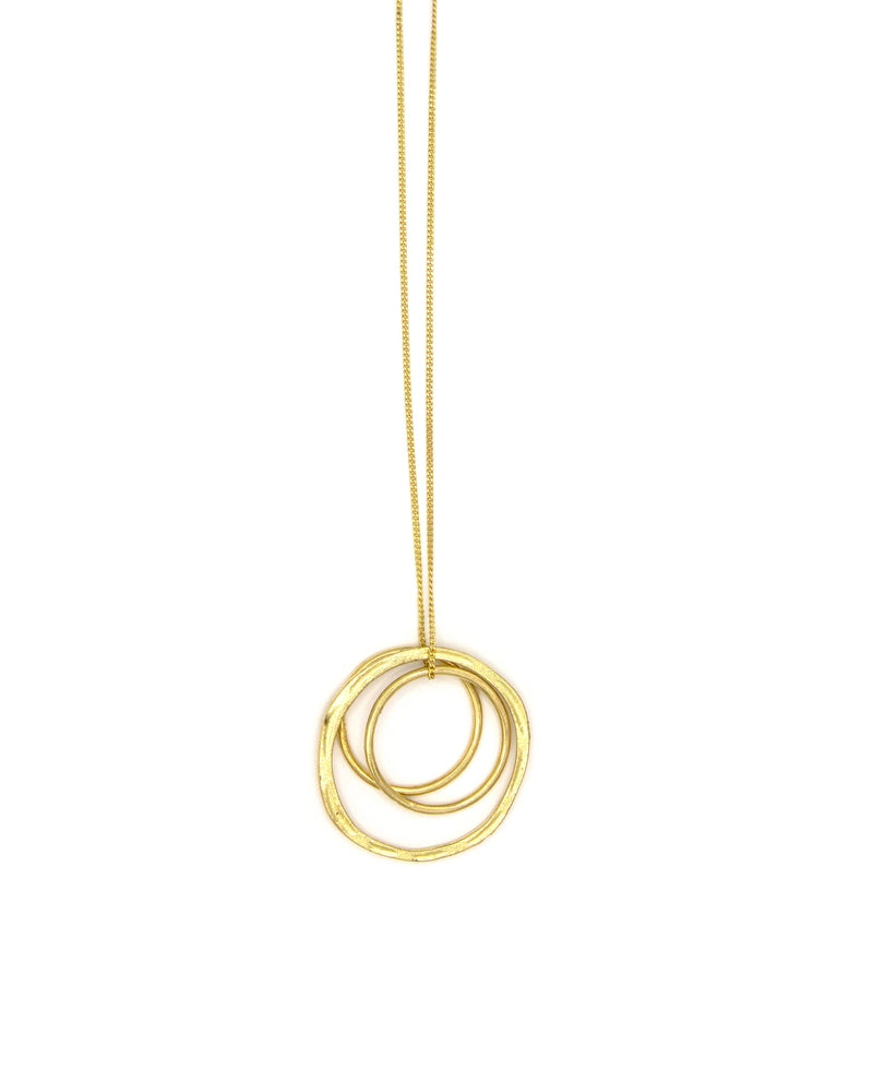 Linked Rings Pendant Necklace