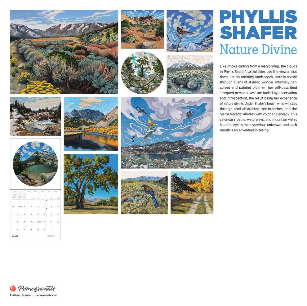 Phyllis Shafer: Nature Divine 2026  Wall Calendar