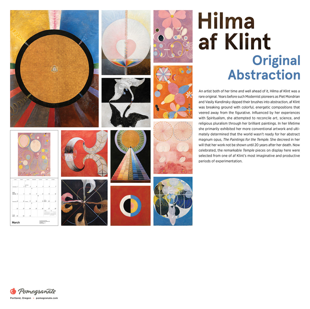 Hilma af Klint: Original Abstraction  2026 Wall Calendar