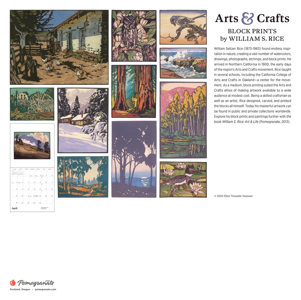 Arts &amp; Crafts Block Prints by William  S. Rice 2026