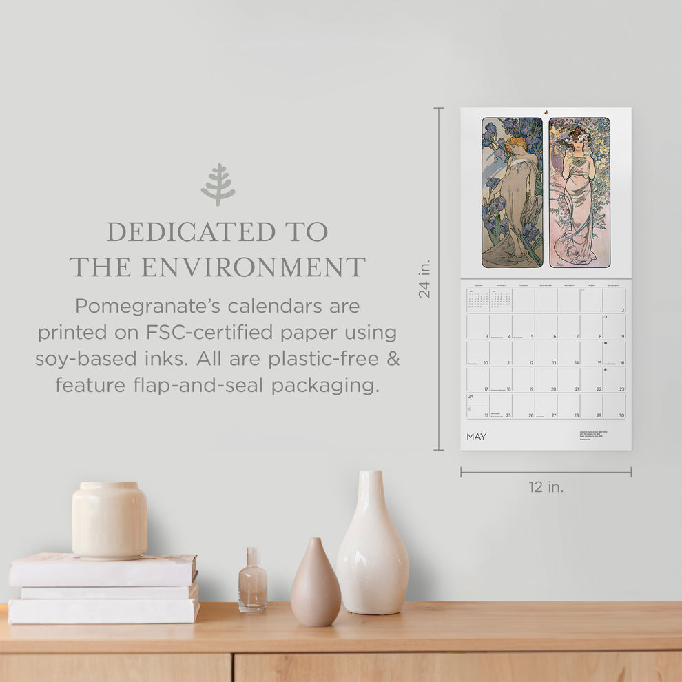 Alphonse Mucha 2026 Wall  Calendar