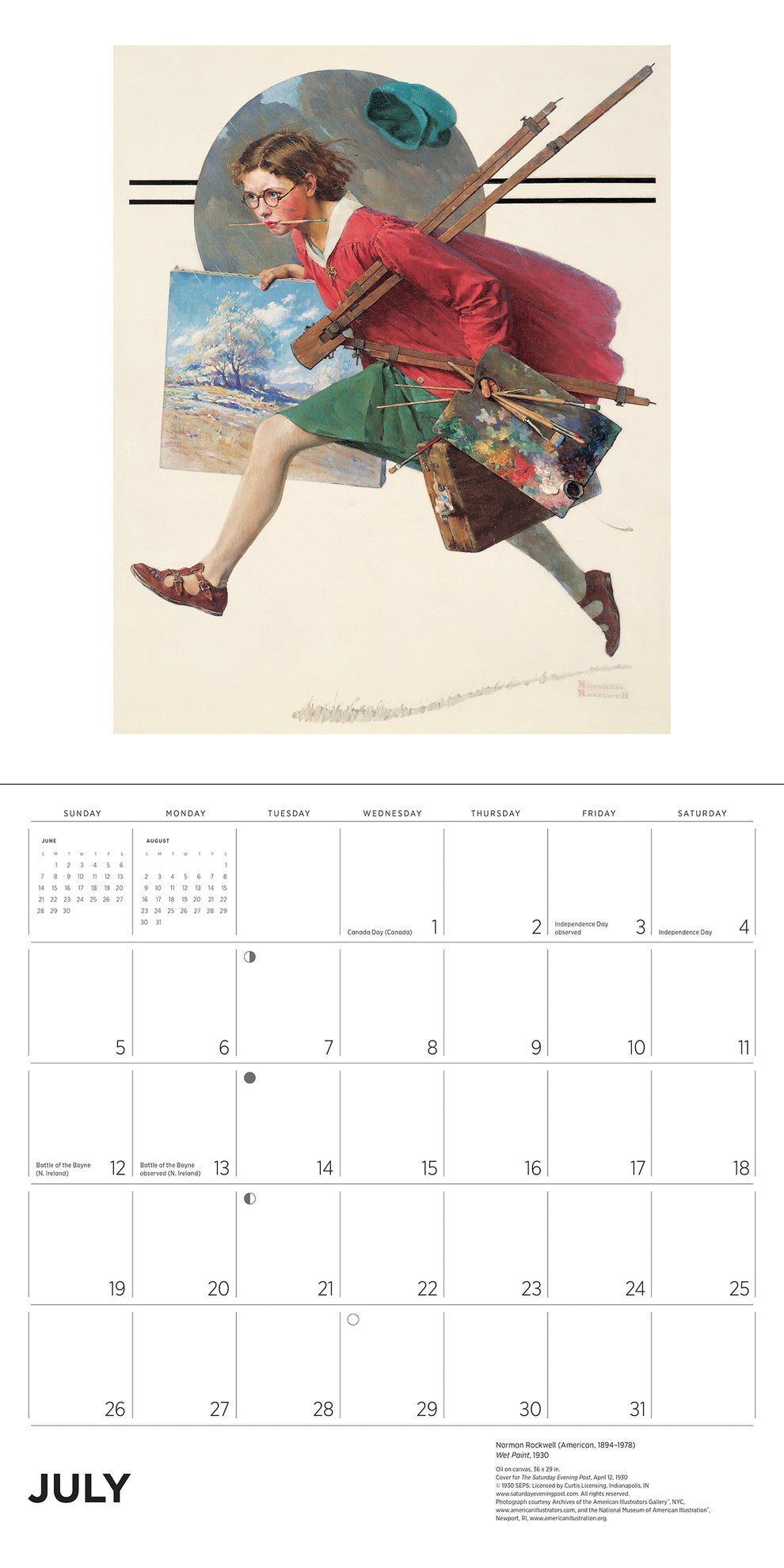 Norman Rockwell: The Saturday  Evening Post 2026 Wall Calendar