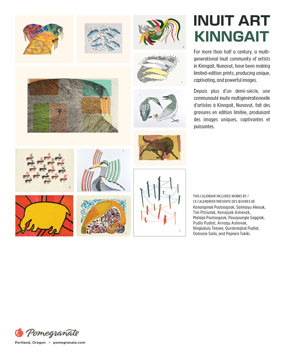 Inuit Art: Kinngait 2026 Mini Wall  Calendar