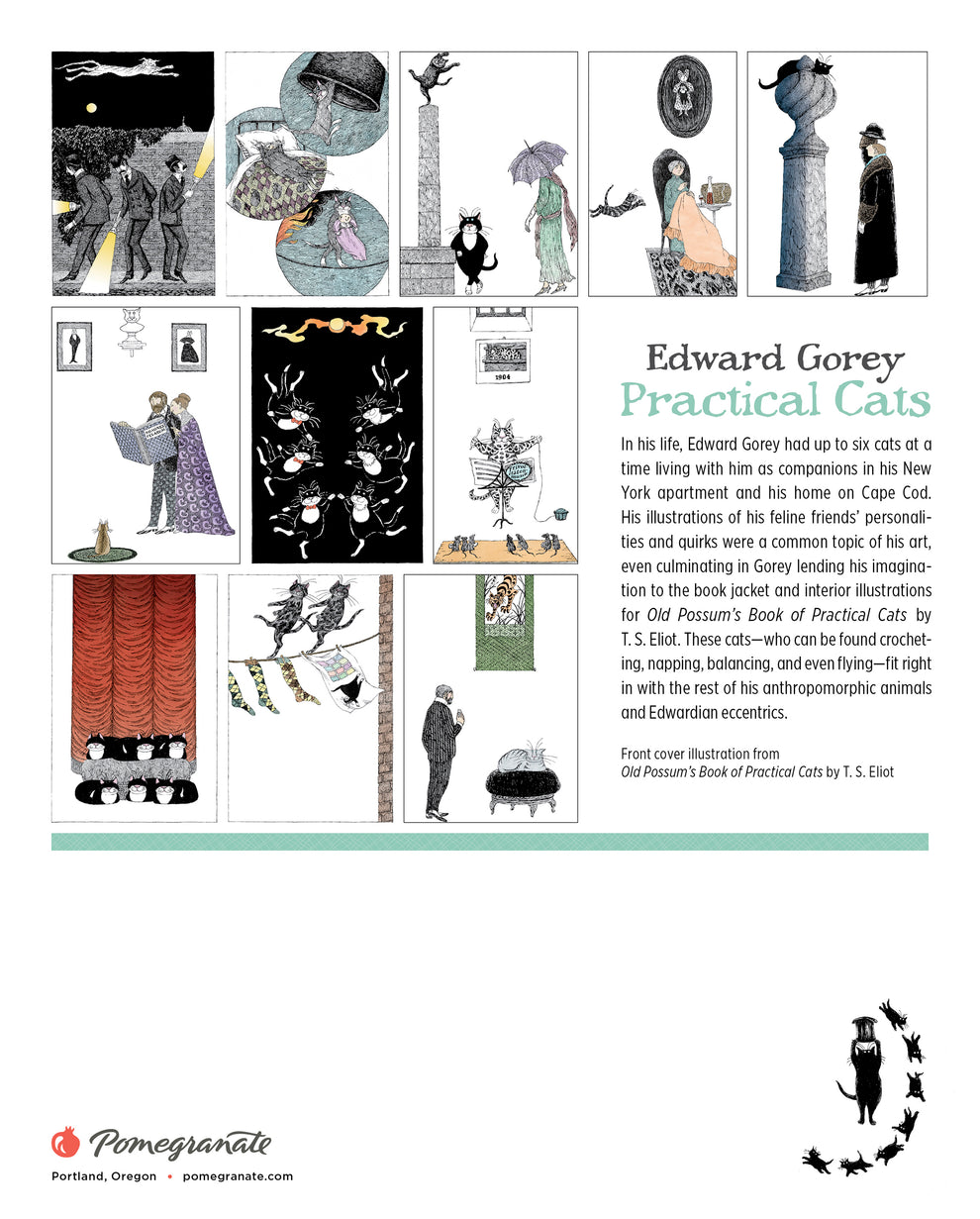 Edward Gorey: Practical Cats 2026  Mini Wall Calendar