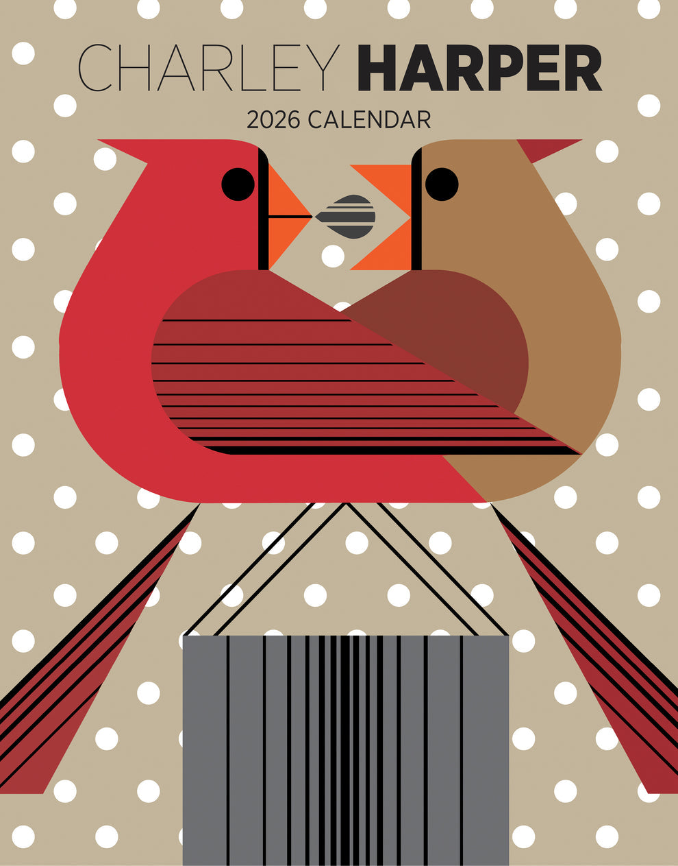 Charley Harper 2026 Mini Wall  Calendar