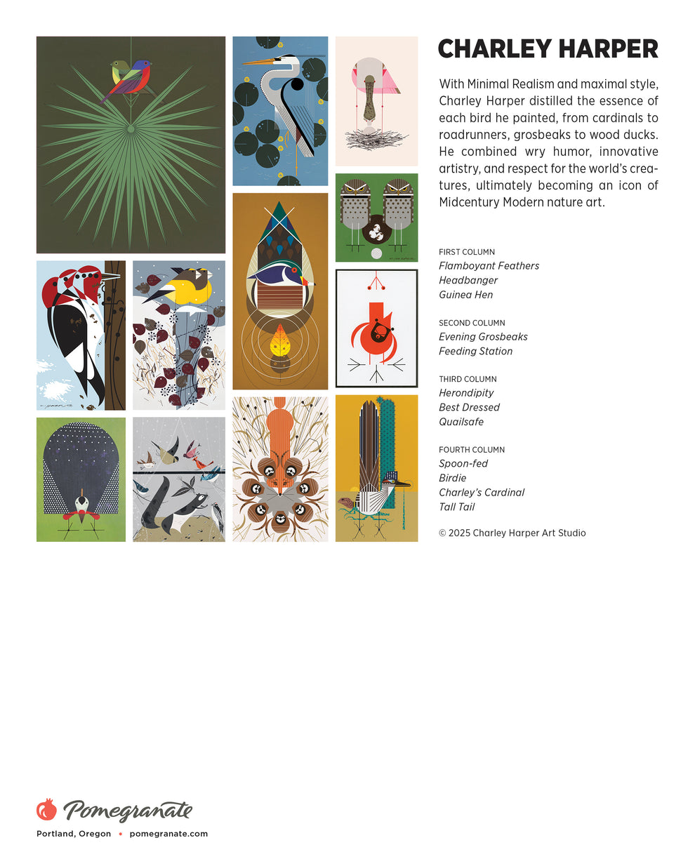 Charley Harper 2026 Mini Wall  Calendar