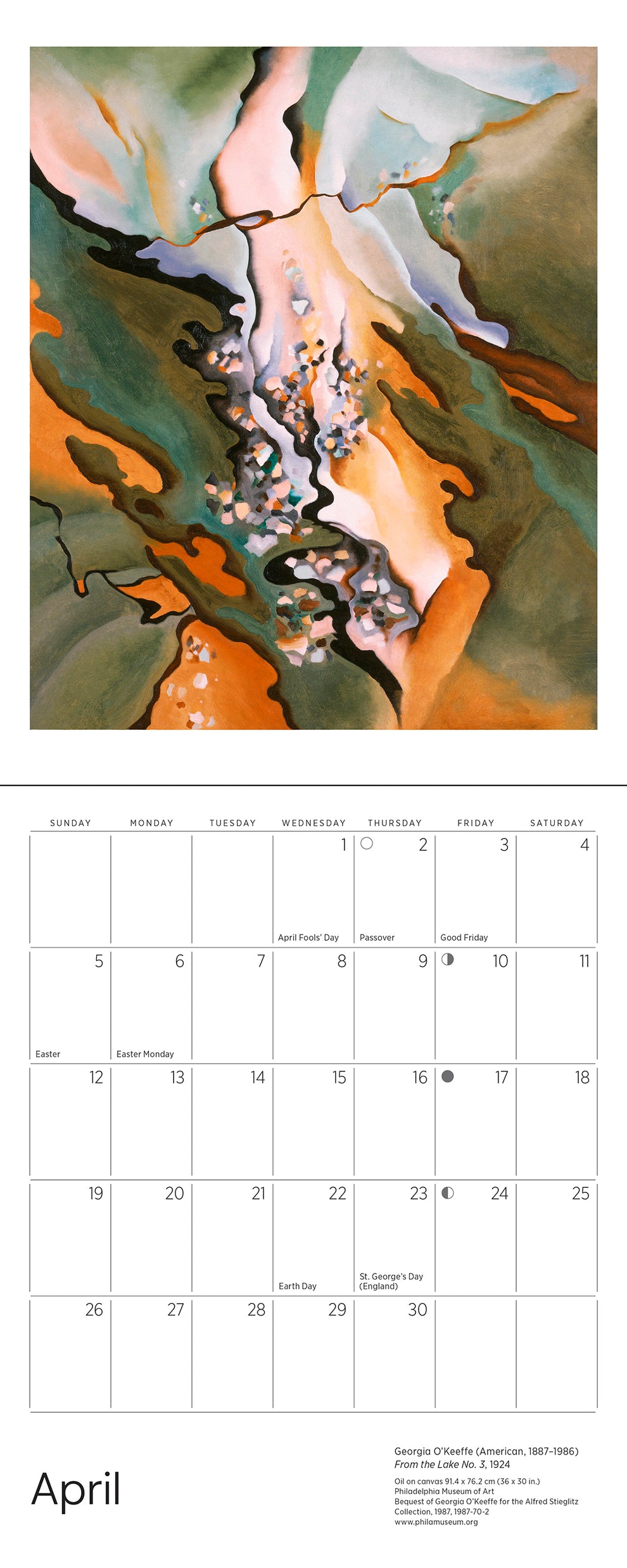 Georgia O&#39;Keeffe 2026 Mini Wall  Calendar