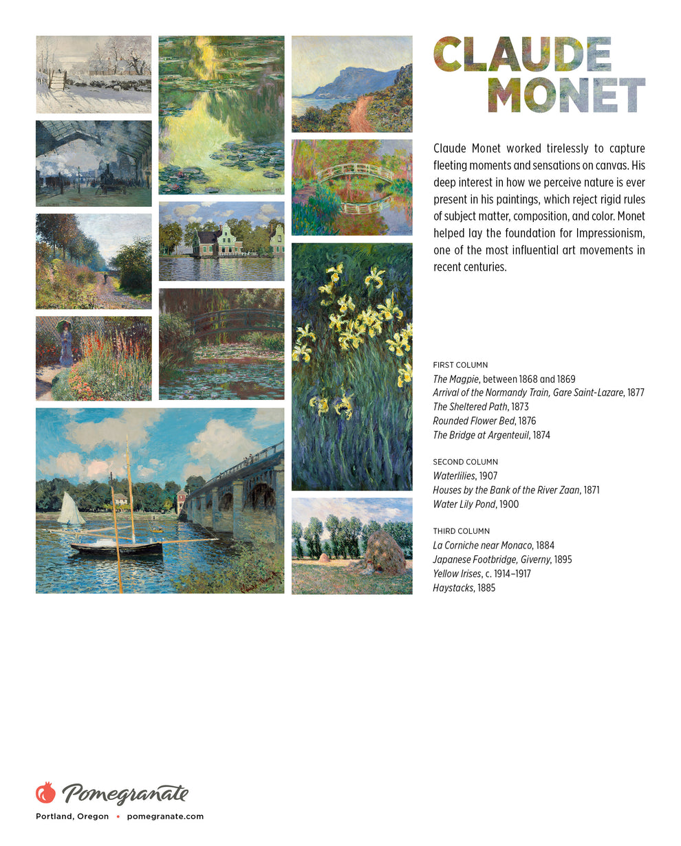 Claude Monet 2026 Mini Wall  Calendar