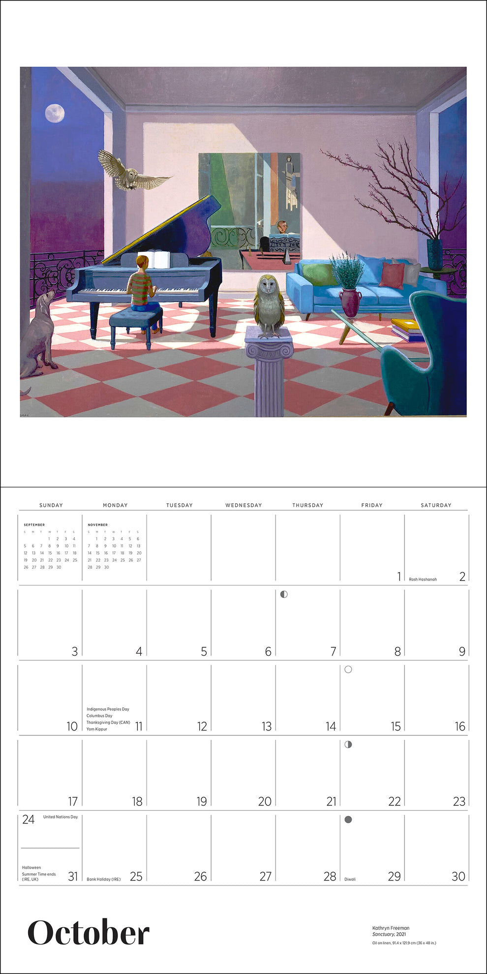 Kathryn Freeman: Daydreams 2027 Wall Calendar