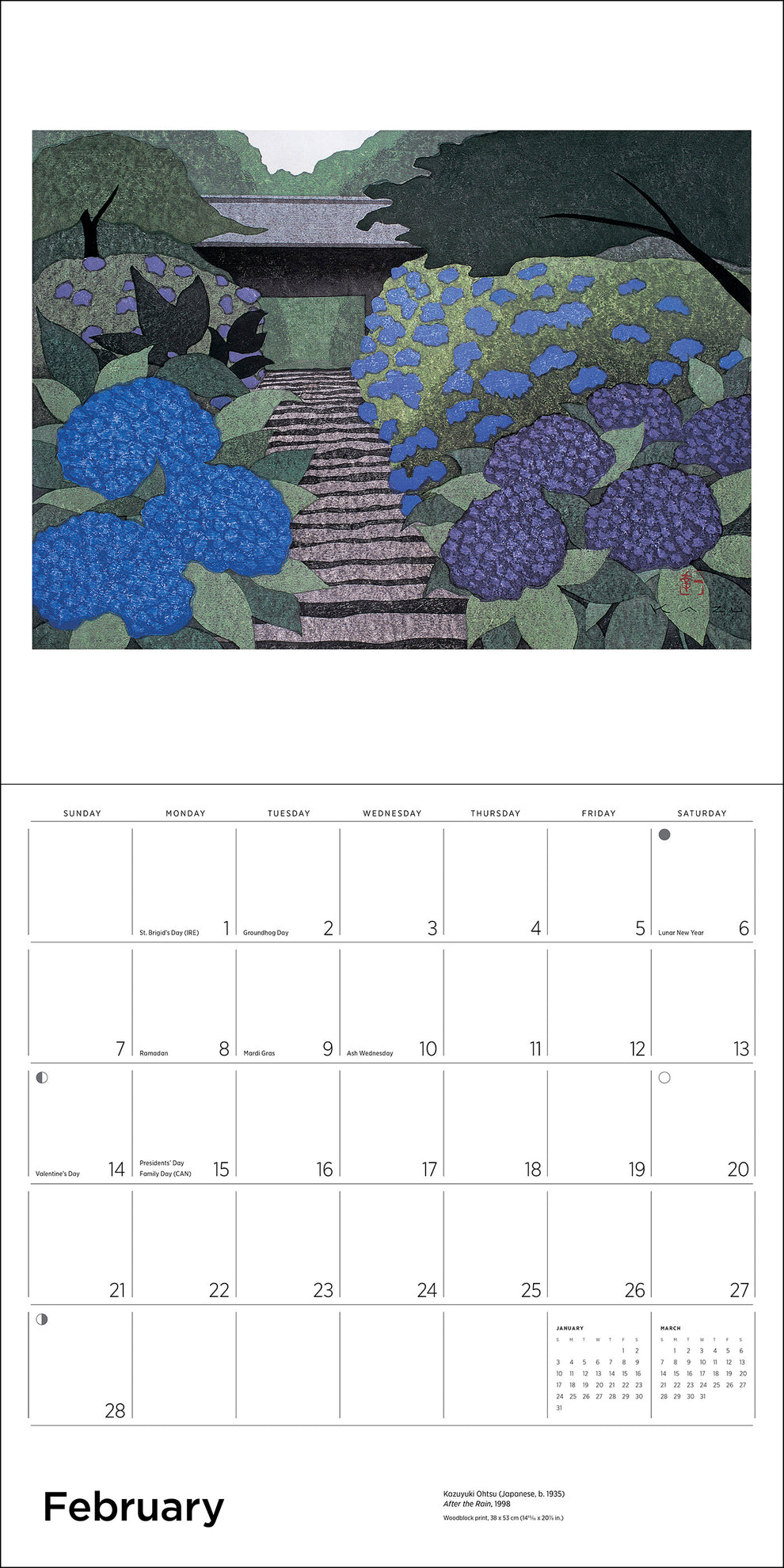 Serenity: Kazuyuki Ohtsu 2027 Wall Calendar