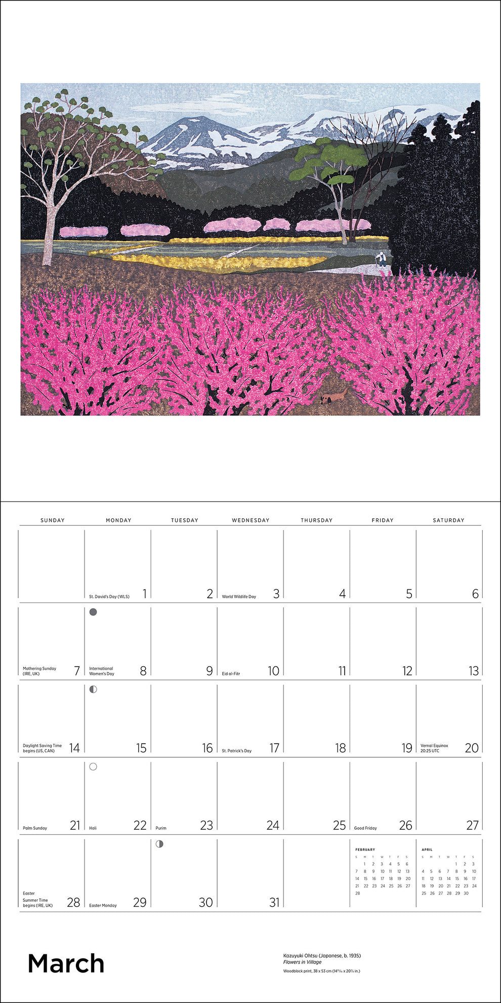 Serenity: Kazuyuki Ohtsu 2027 Wall Calendar