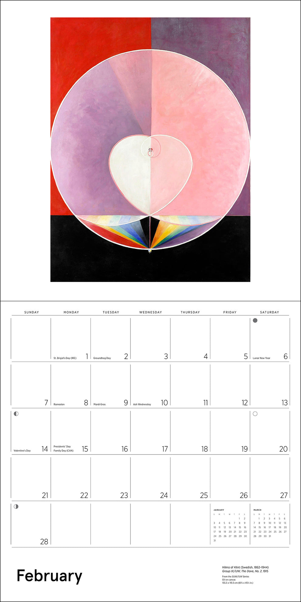 Hilma af Klint: Original Abstraction 2027 Wall Calendar