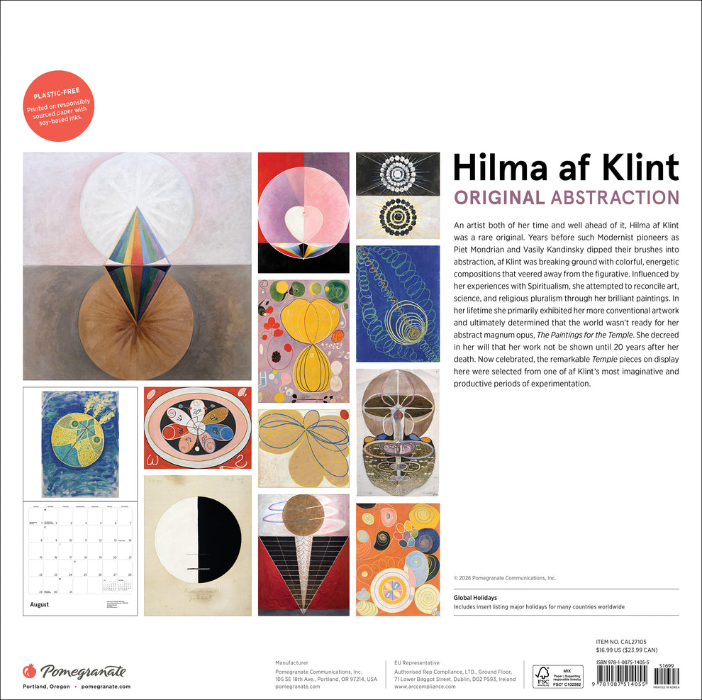 Hilma af Klint: Original Abstraction 2027 Wall Calendar