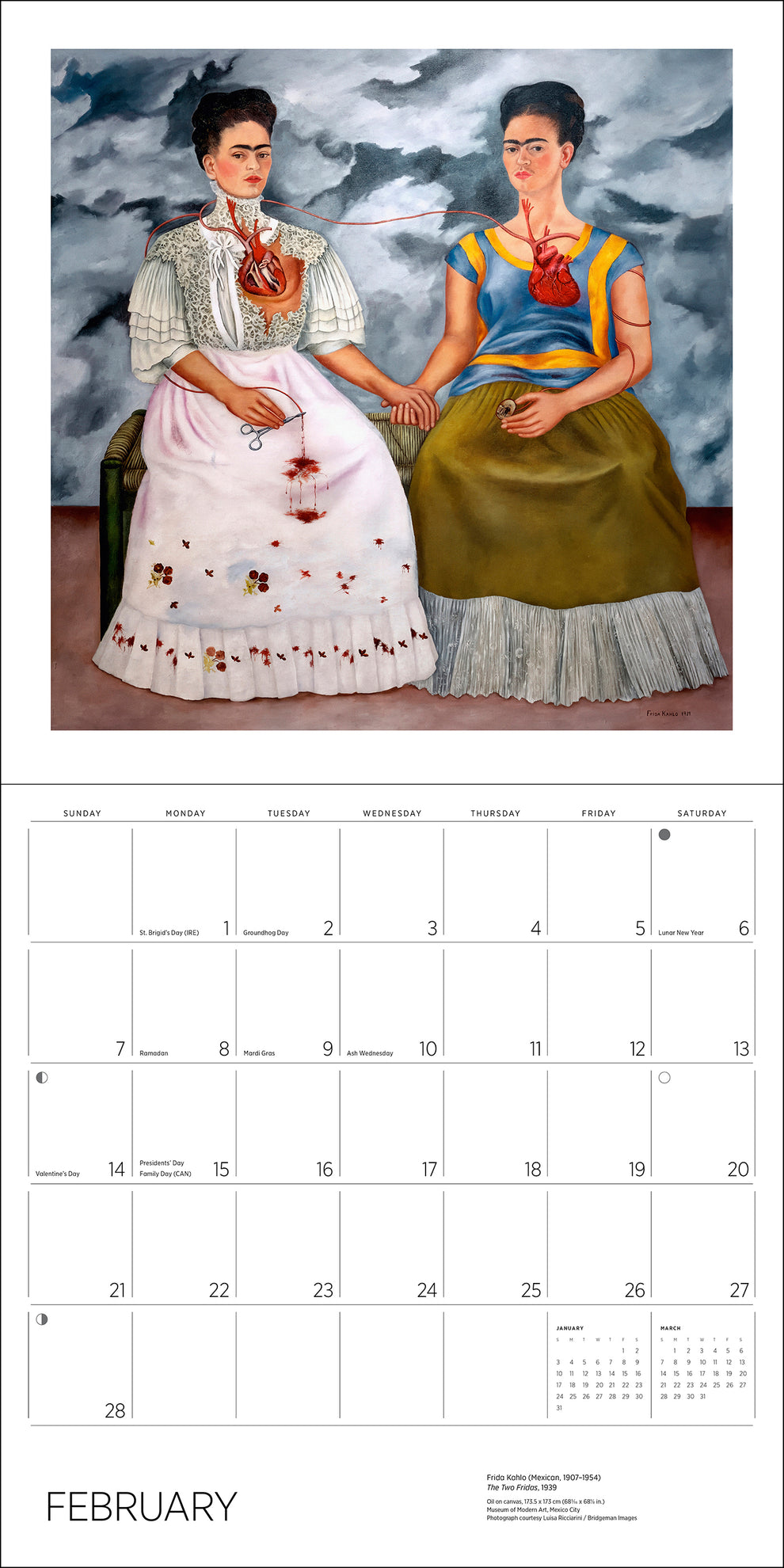 Frida Kahlo 2027 Wall Calendar