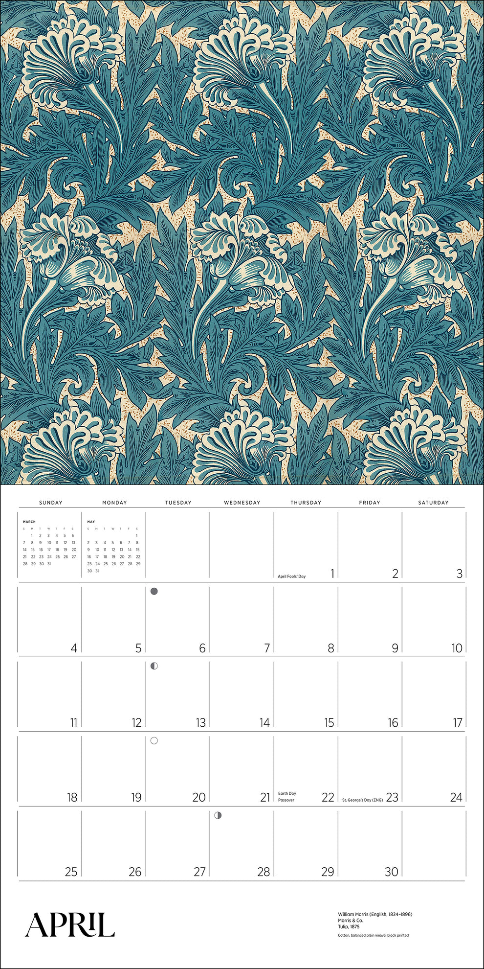 William Morris: Arts & Crafts Designs 2027 Wall Calendar