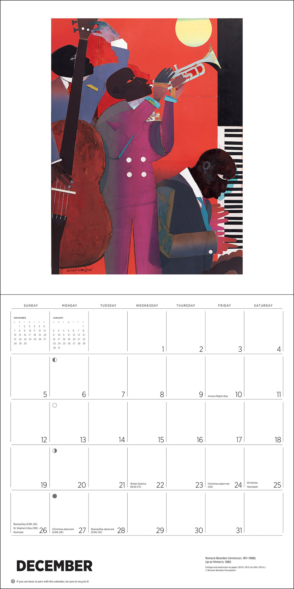 African American Art 2027 Wall Calendar