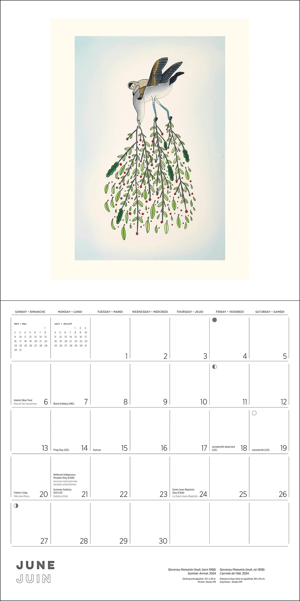 Inuit Art: Kinngait 2027 Wall Calendar
