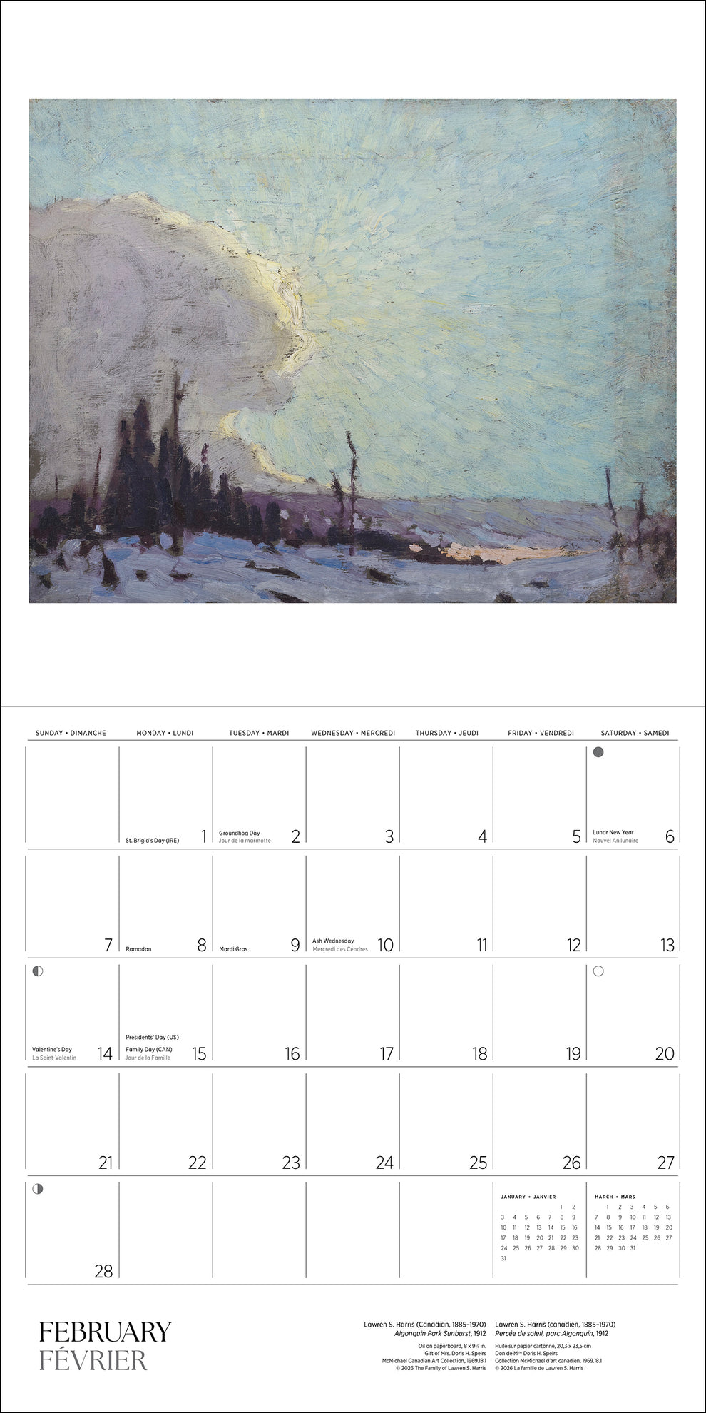 Lawren S. Harris 2027 Wall Calendar