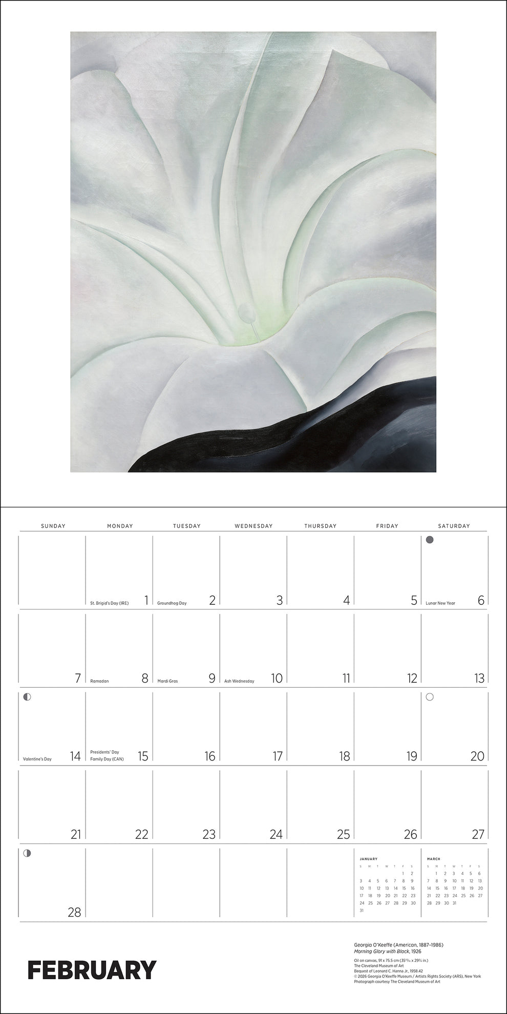 Georgia O'Keeffe 2027 Wall Calendar