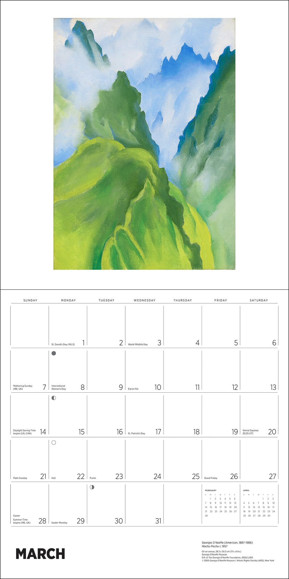 Georgia O'Keeffe 2027 Wall Calendar