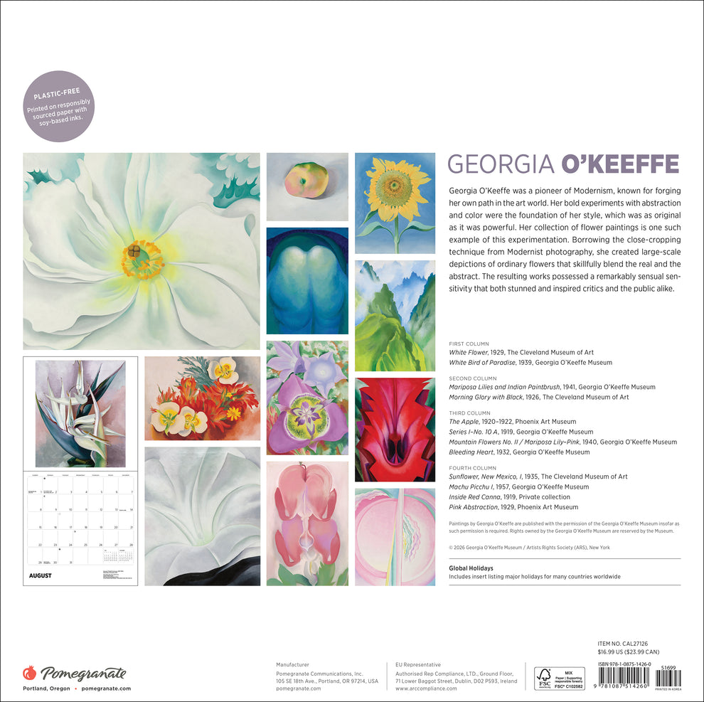 Georgia O'Keeffe 2027 Wall Calendar