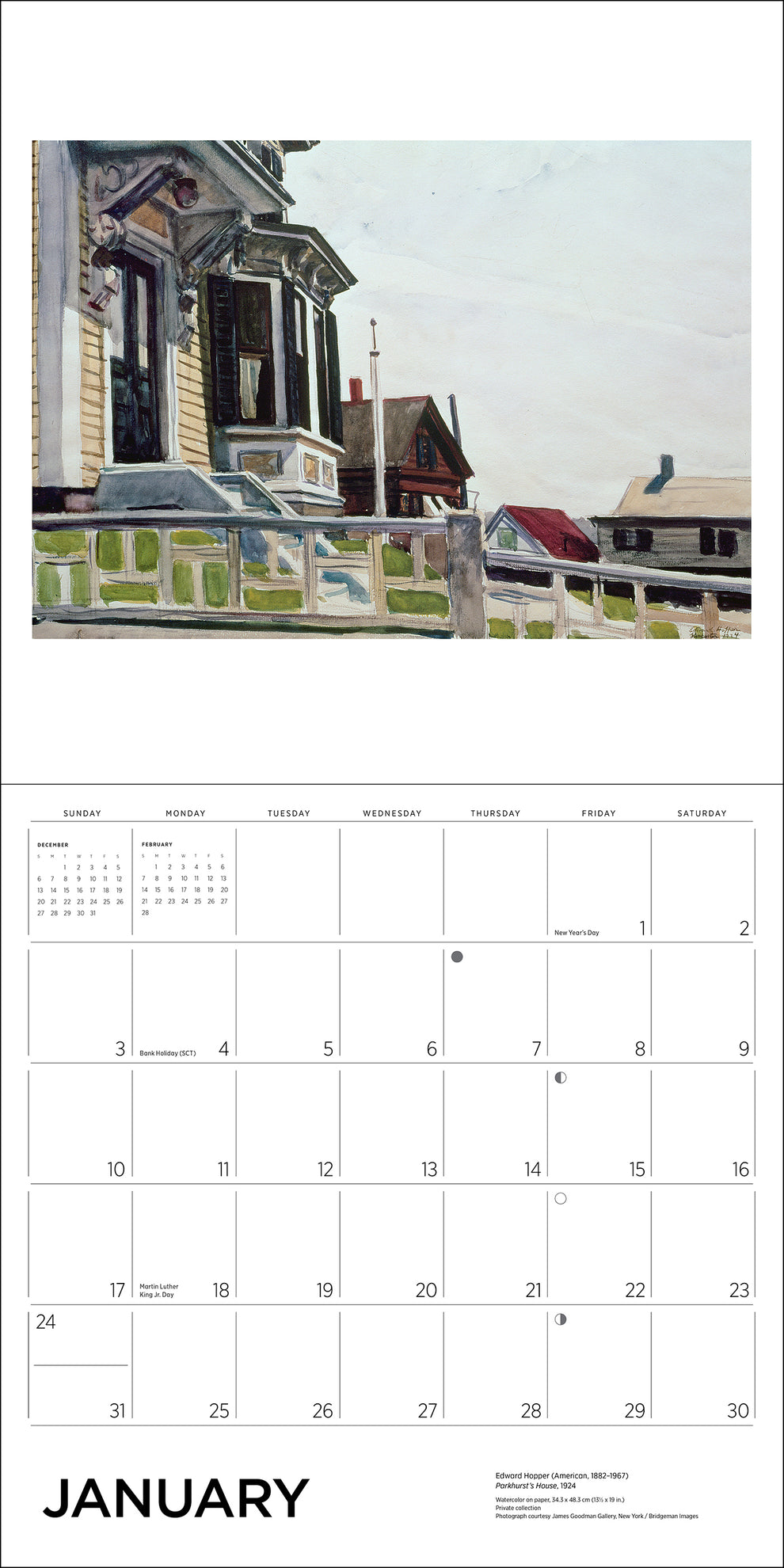Edward Hopper 2027 Wall Calendar