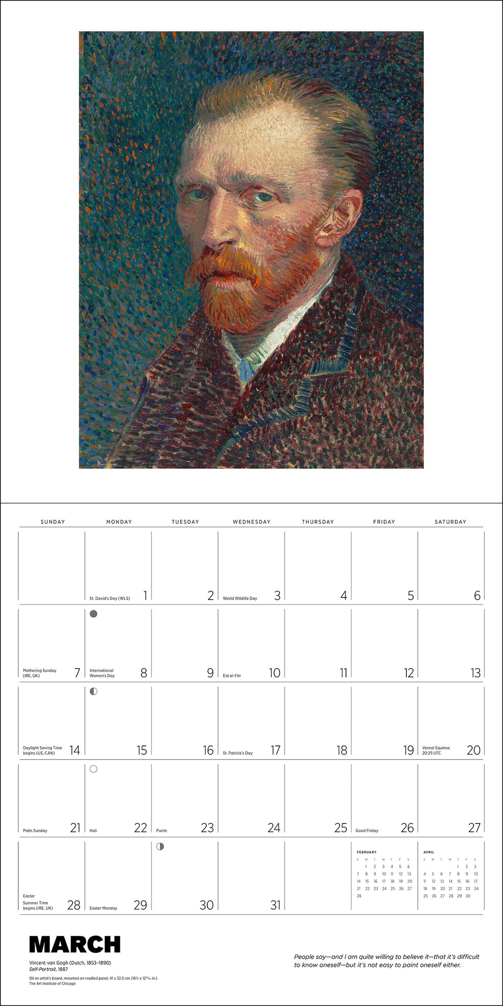 Vincent van Gogh 2027 Wall Calendar