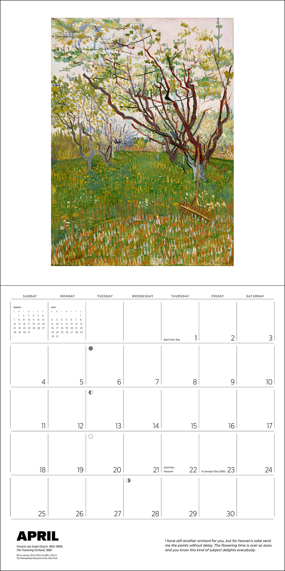 Vincent van Gogh 2027 Wall Calendar