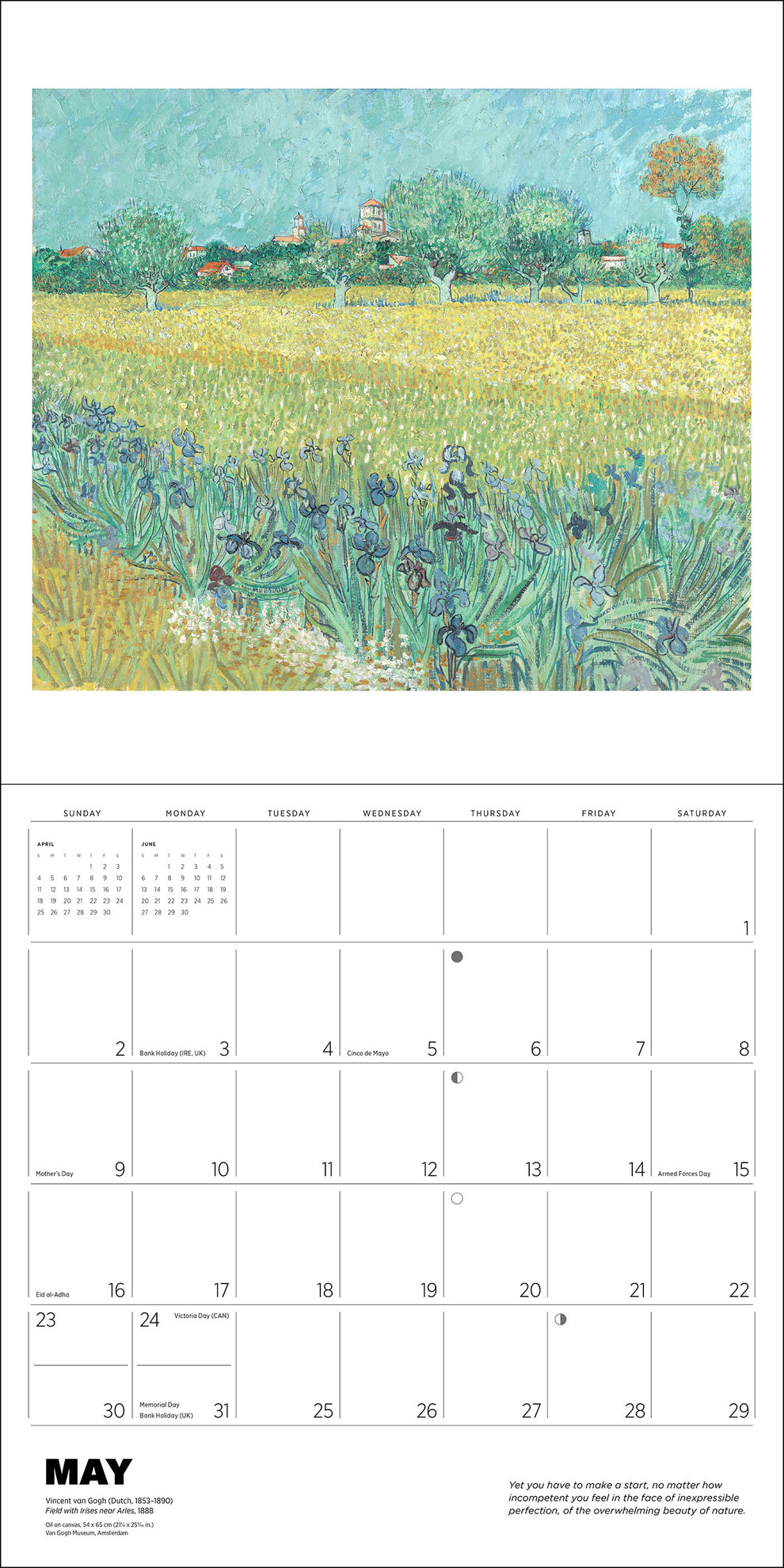 Vincent van Gogh 2027 Wall Calendar
