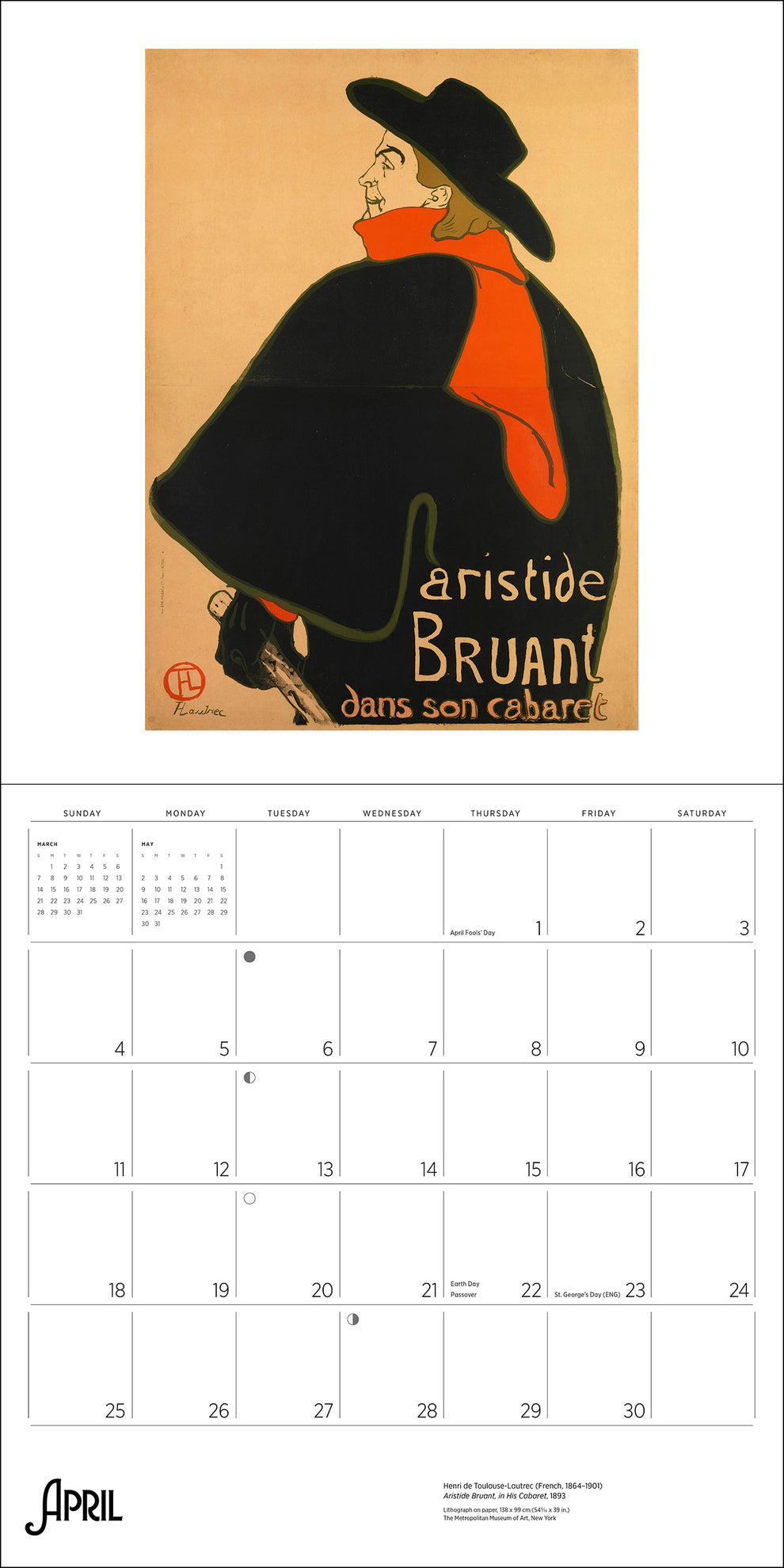 Henri de Toulouse-Lautrec 2027 Wall Calendar