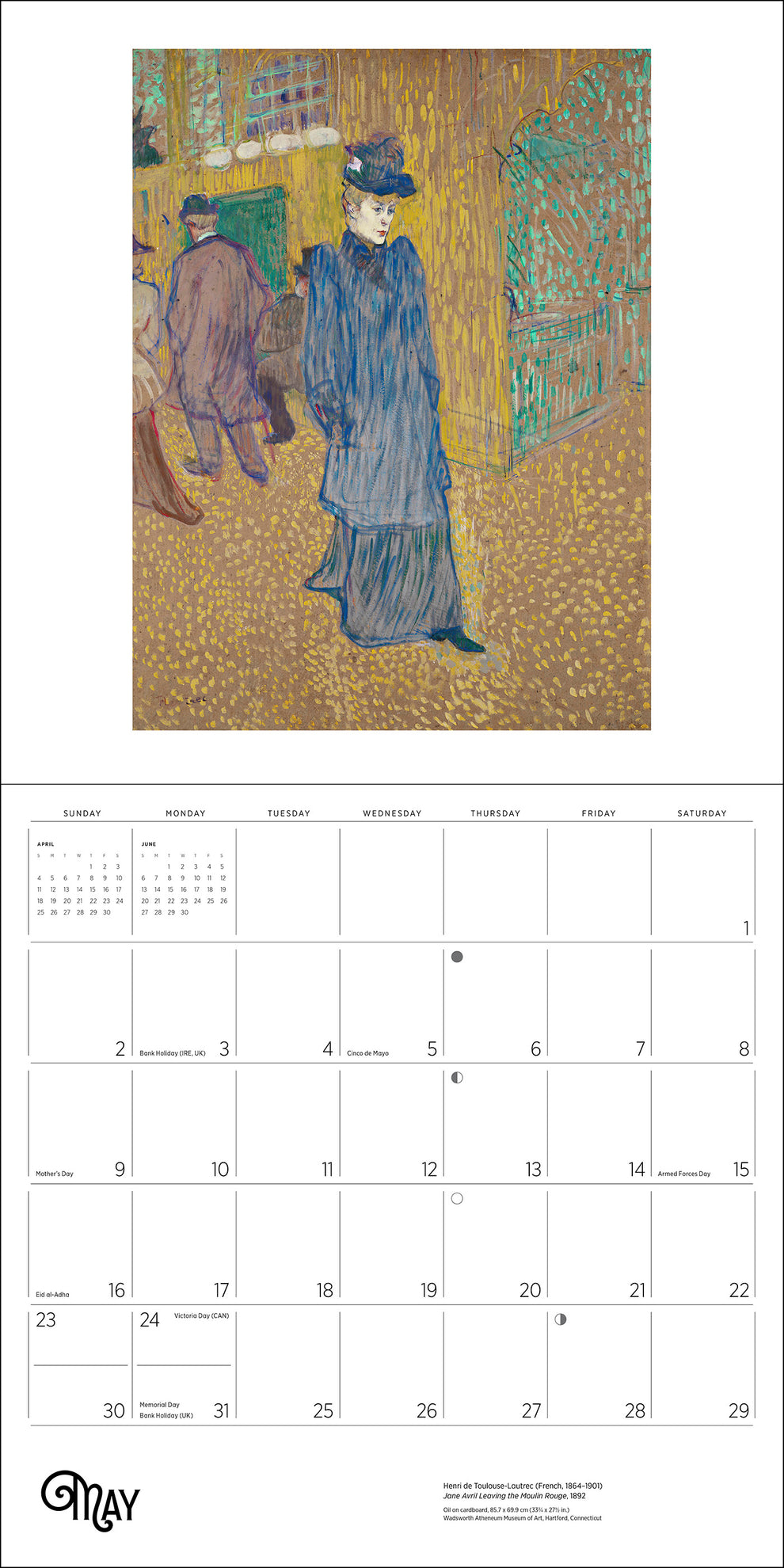 Henri de Toulouse-Lautrec 2027 Wall Calendar