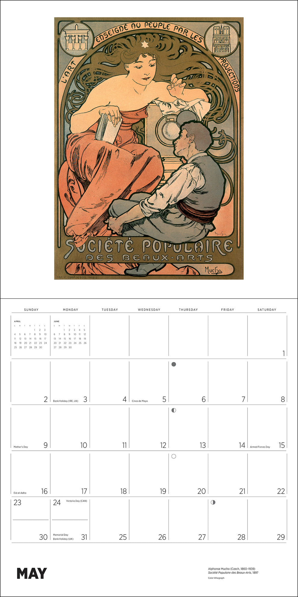 Alphonse Mucha 2027 Wall Calendar
