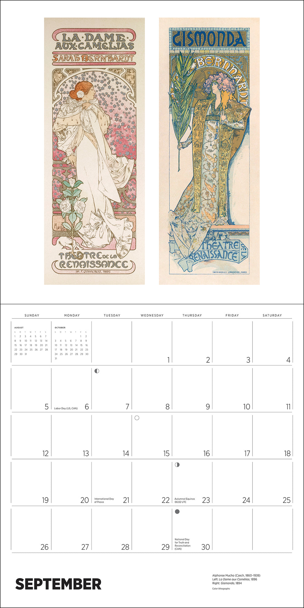 Alphonse Mucha 2027 Wall Calendar