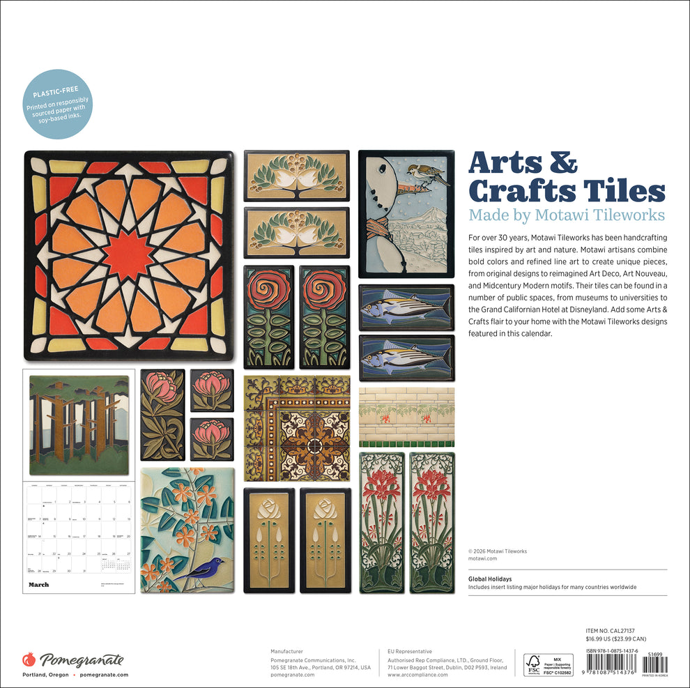 Arts & Crafts Tiles: Made by Motawi Tileworks 2027