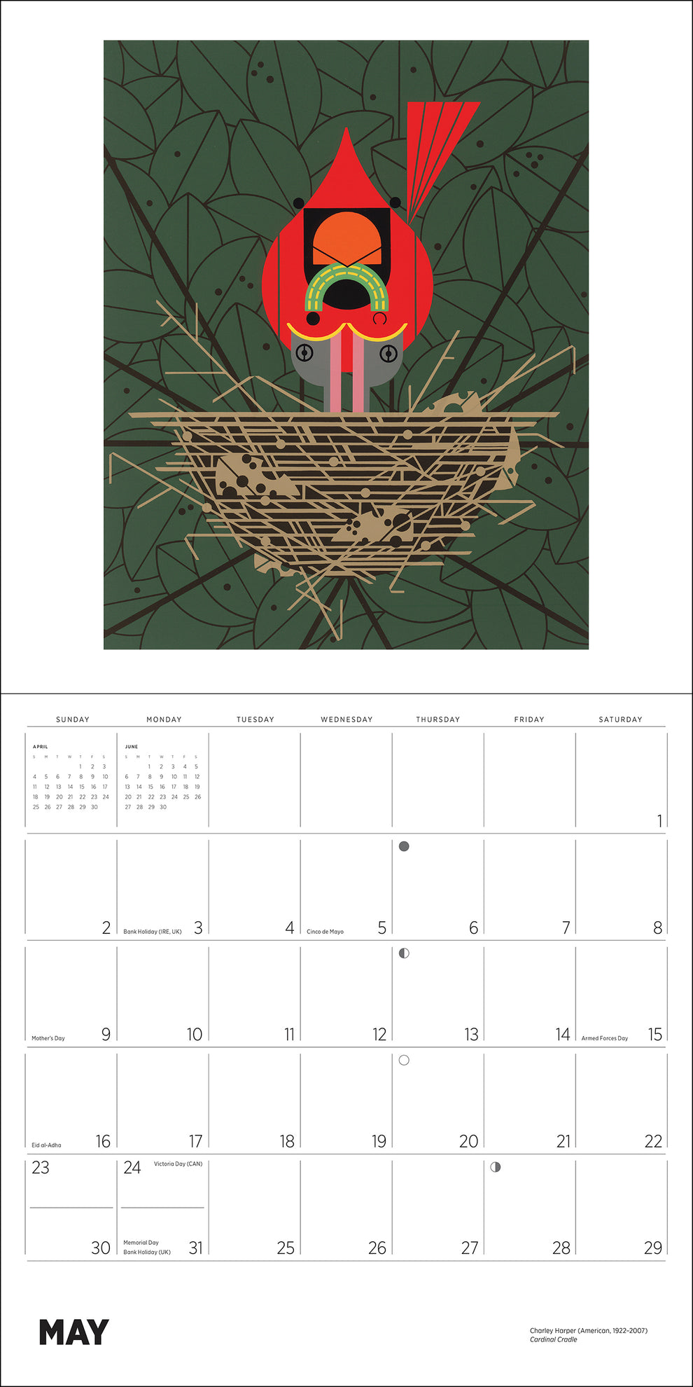 Charley Harper 2027 Wall Calendar