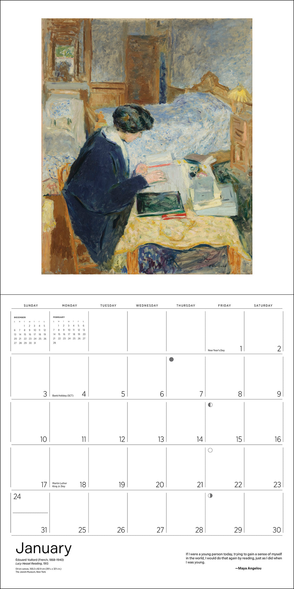 The Reading Woman 2027 Wall Calendar