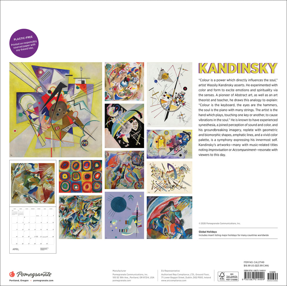 Kandinsky 2027 Wall Calendar